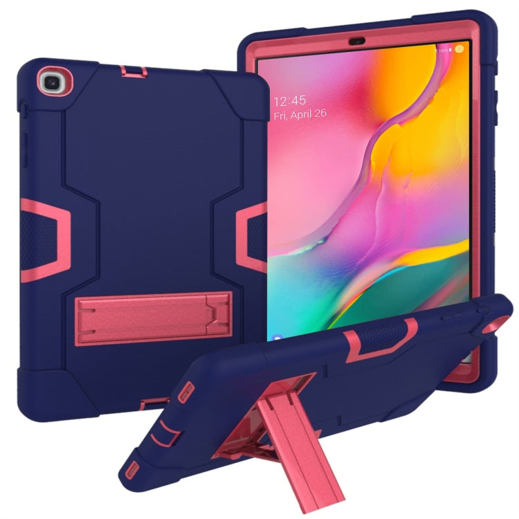 Contrast Color Silicone + PC Combination Case with Holder, For Galaxy Tab A 8.0 (2018) T387������...