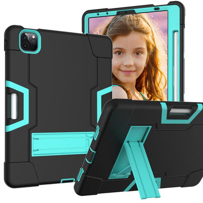 Contrast Color Silicone + PC Combination Case with Holder, For Galaxy Tab A 8.0 (2018) T387������...