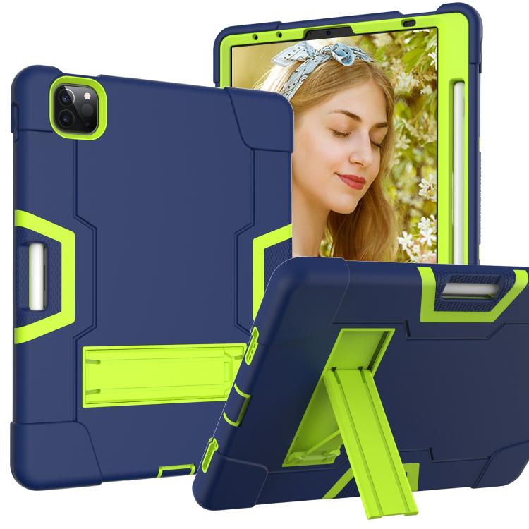 Contrast Color Silicone + PC Combination Case with Holder, For Galaxy Tab A 8.0 (2018) T387������...