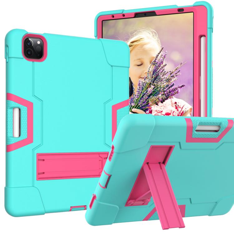 Contrast Color Silicone + PC Combination Case with Holder, For Galaxy Tab A 8.0 (2018) T387������...