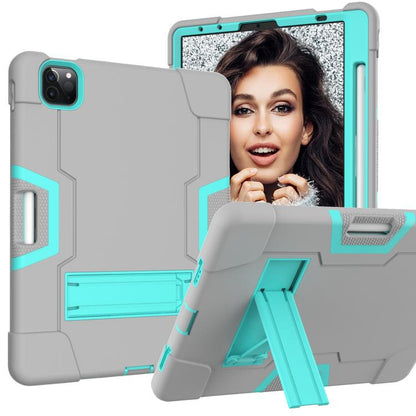 Contrast Color Silicone + PC Combination Case with Holder, For Galaxy Tab A 8.0 (2018) T387������...