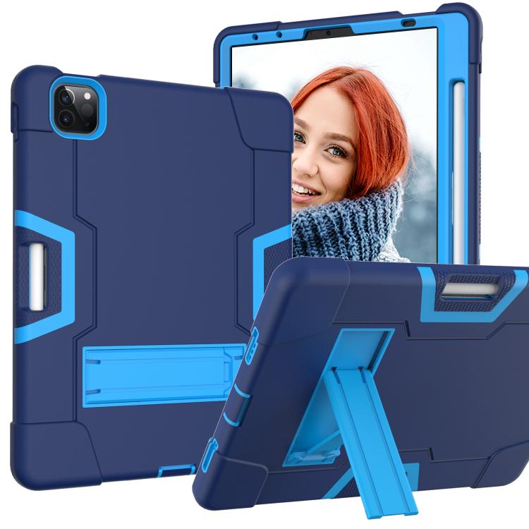 Contrast Color Silicone + PC Combination Case with Holder, For Galaxy Tab A 8.0 (2018) T387������...