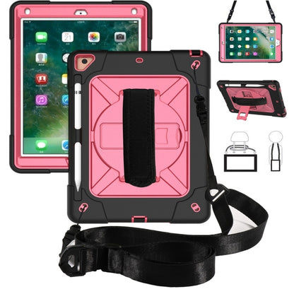 Contrast Color Silicone + PC Combination Case with Holder