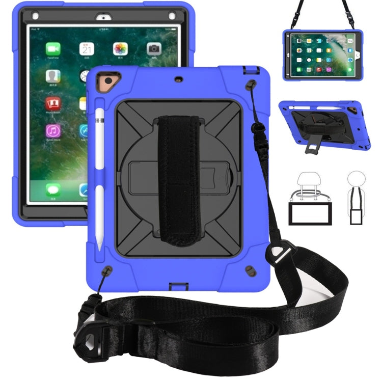 Contrast Color Silicone + PC Combination Case with Holder