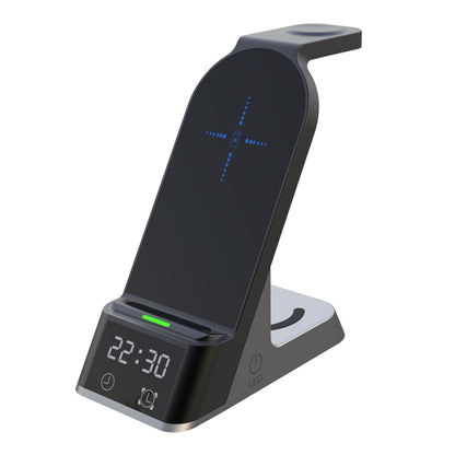 H36 6 in 1 15W Alarm Clock Digital Display Magsafe Magnetic Wireless Charger for Mobile Phones / ...
