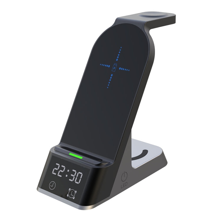 H36 6 in 1 15W Alarm Clock Digital Display Magsafe Magnetic Wireless Charger for Mobile Phones / ...