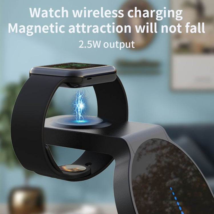H36 6 in 1 15W Alarm Clock Digital Display Magsafe Magnetic Wireless Charger for Mobile Phones / ...
