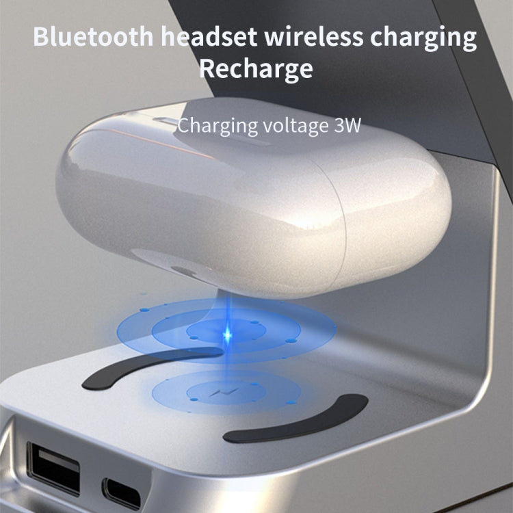 H36 6 in 1 15W Alarm Clock Digital Display Magsafe Magnetic Wireless Charger for Mobile Phones / ...