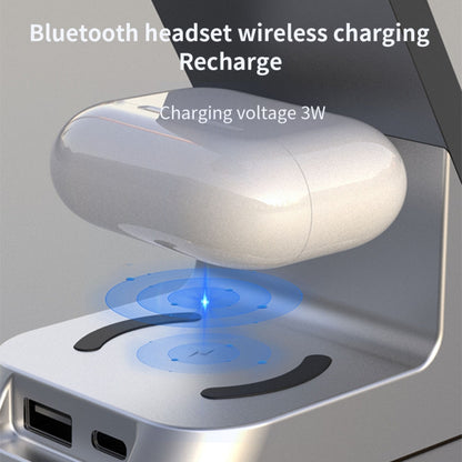 H36 6 in 1 15W Alarm Clock Digital Display Magsafe Magnetic Wireless Charger for Mobile Phones / ...