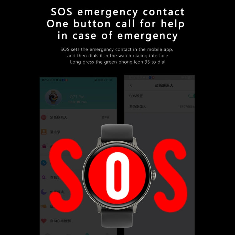 Q71 Pro 1.28 inch TFT Screen Steel Strap Smart Watch