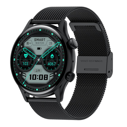 HK8Pro 1.36 inch AMOLED Screen Steel Strap Smart Watch, Support NFC Function / Blood Oxygen Monit...