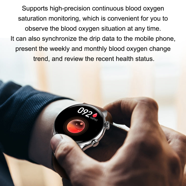 HK8Pro 1.36 inch AMOLED Screen Steel Strap Smart Watch, Support NFC Function / Blood Oxygen Monit...