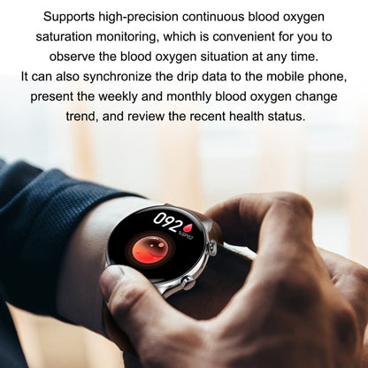 HK8Pro 1.36 inch AMOLED Screen Steel Strap Smart Watch, Support NFC Function / Blood Oxygen Monit...
