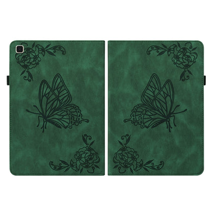 Butterfly Flower Embossed Leather Tablet Case