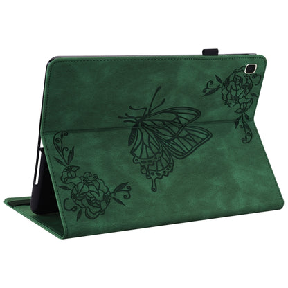 Butterfly Flower Embossed Leather Tablet Case