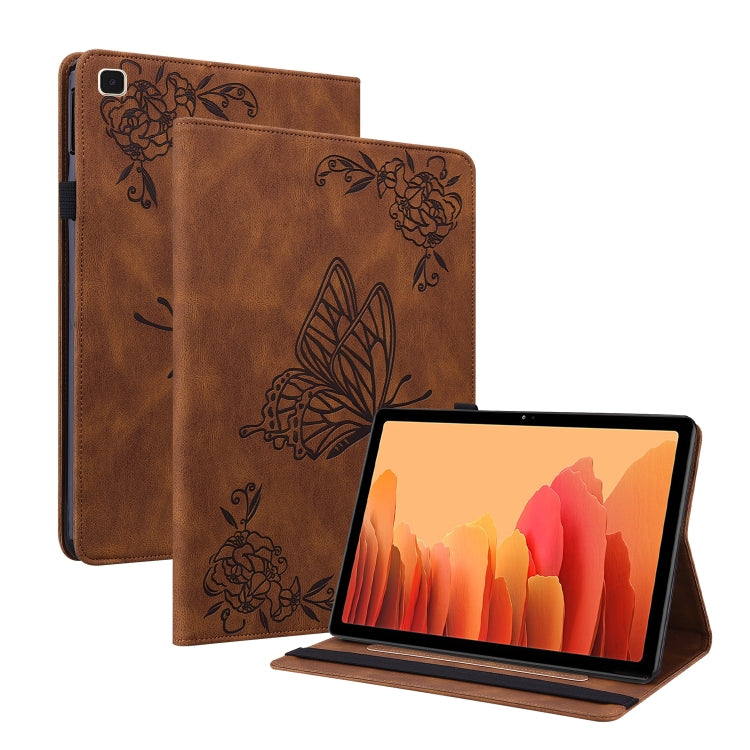 Butterfly Flower Embossed Leather Tablet Case
