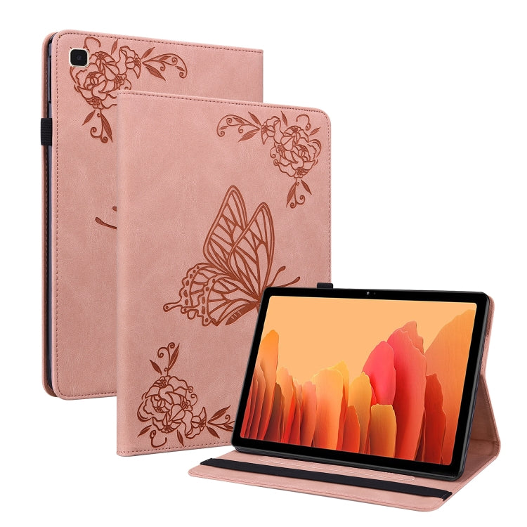 Butterfly Flower Embossed Leather Tablet Case
