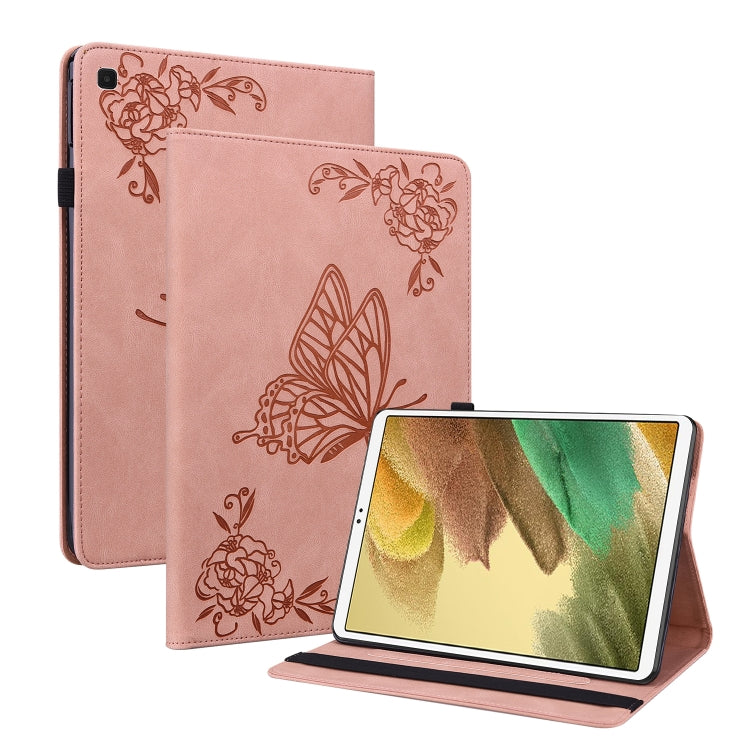 Butterfly Flower Embossed Leather Tablet Case