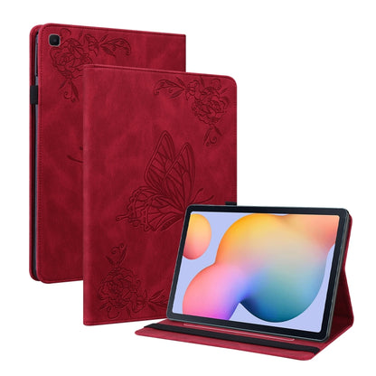 Butterfly Flower Embossed Leather Tablet Case