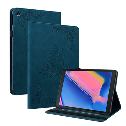 Butterfly Flower Embossed Leather Tablet Case