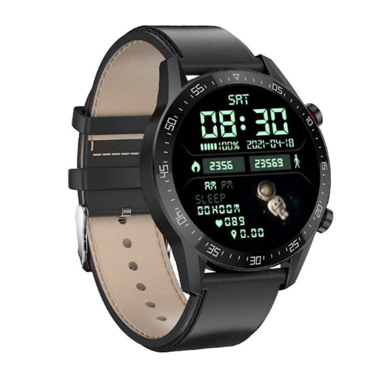 SK7Plus 1.28 inch IPS Screen Leather Strap Smart Watch, Support Bluetooth Call/Sleep Monitoring��...