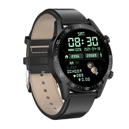 SK7Plus 1.28 inch IPS Screen Leather Strap Smart Watch, Support Bluetooth Call/Sleep Monitoring��...