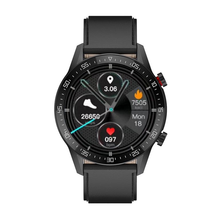 SK7Plus 1.28 inch IPS Screen Leather Strap Smart Watch, Support Bluetooth Call/Sleep Monitoring��...