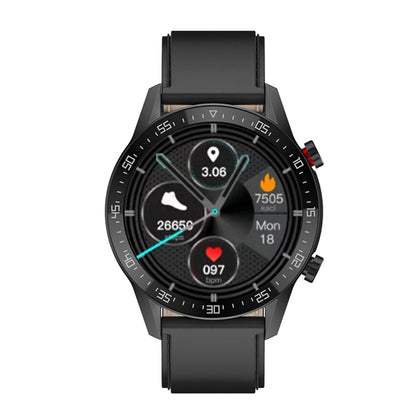 SK7Plus 1.28 inch IPS Screen Leather Strap Smart Watch, Support Bluetooth Call/Sleep Monitoring��...