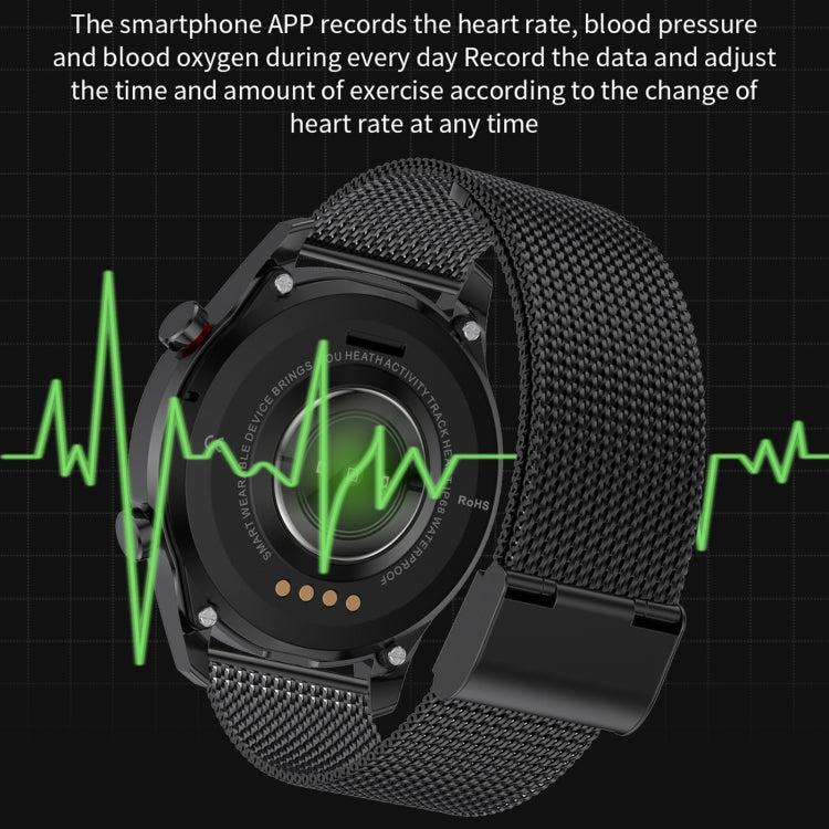 SK7Plus 1.28 inch IPS Screen Leather Strap Smart Watch, Support Bluetooth Call/Sleep Monitoring��...