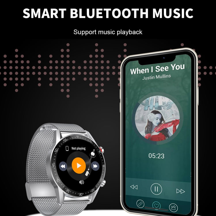 SK7Plus 1.28 inch IPS Screen Steel Strap Smart Watch, Support Bluetooth Call/Sleep Monitoring����...