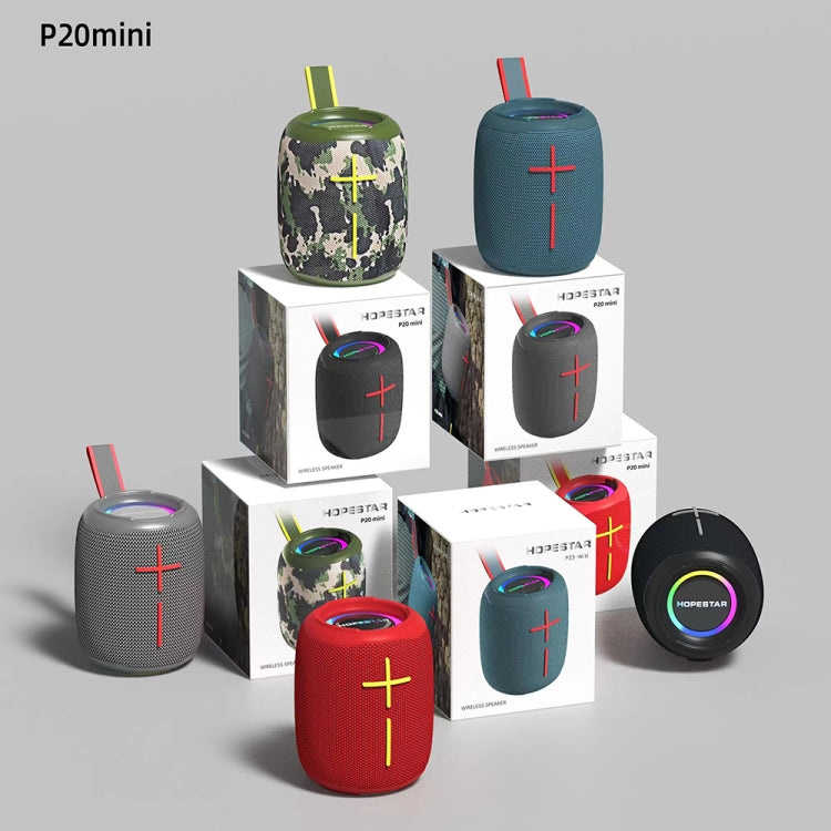 HOPESTAR P20 mini Waterproof Wireless Bluetooth Speaker, P20 mini(Black), P20 mini(Red)����������...