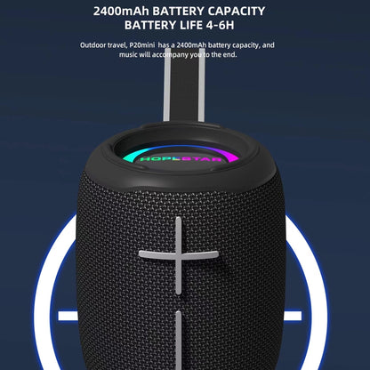 HOPESTAR P20 mini Waterproof Wireless Bluetooth Speaker, P20 mini(Black), P20 mini(Red)����������...