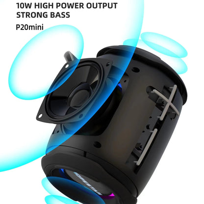 HOPESTAR P20 mini Waterproof Wireless Bluetooth Speaker, P20 mini(Black), P20 mini(Red)����������...