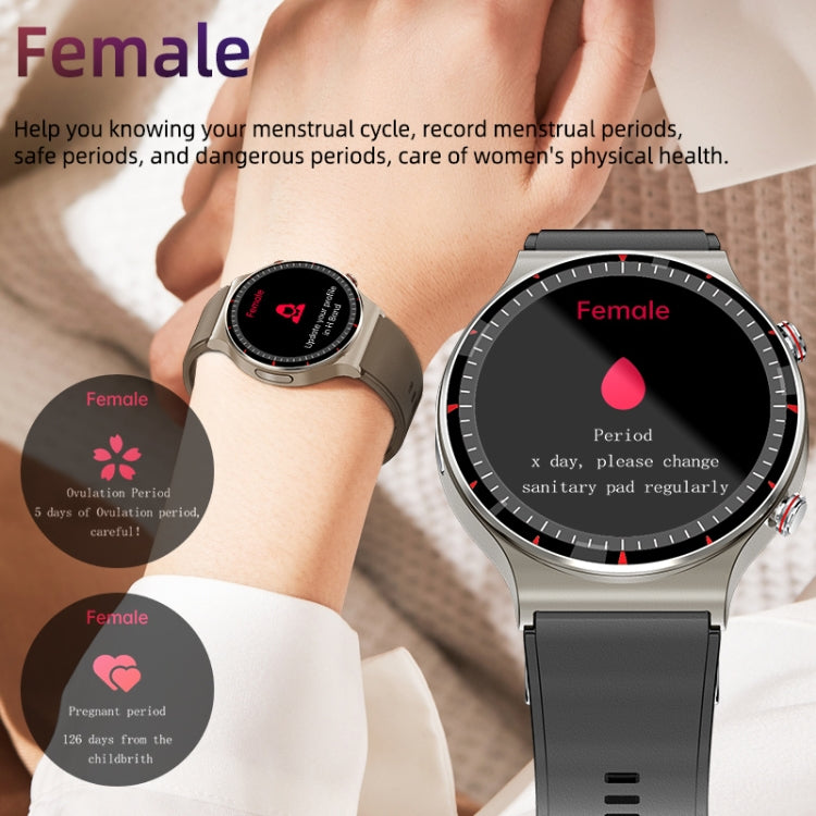 G08 1.3 inch TFT Screen Smart Watch, Support Medical-grade ECG Measurement/Women Menstrual Remind...