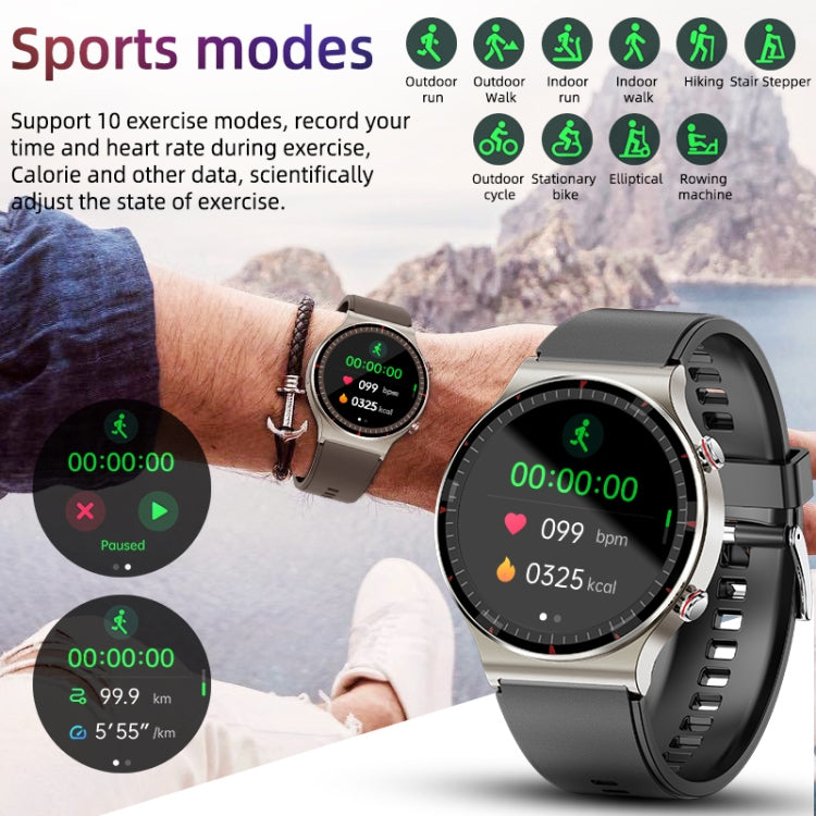 G08 1.3 inch TFT Screen Smart Watch, Support Medical-grade ECG Measurement/Women Menstrual Remind...