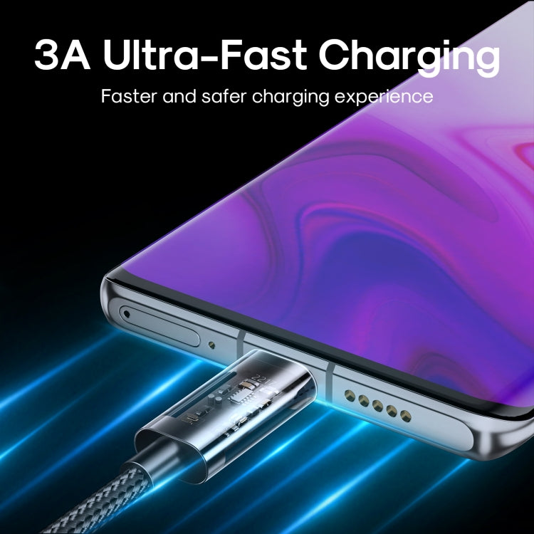 JOYROOM S-UC027A12 USB-A to USB-C / Type-C 3A Sync Data Cable, 1.2m USB-A to USB-C / Type-C