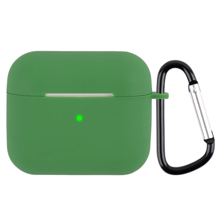 Wireless Earphone Silicone Protective Case with Carabiner, with Carabiner Matcha Green�����������...