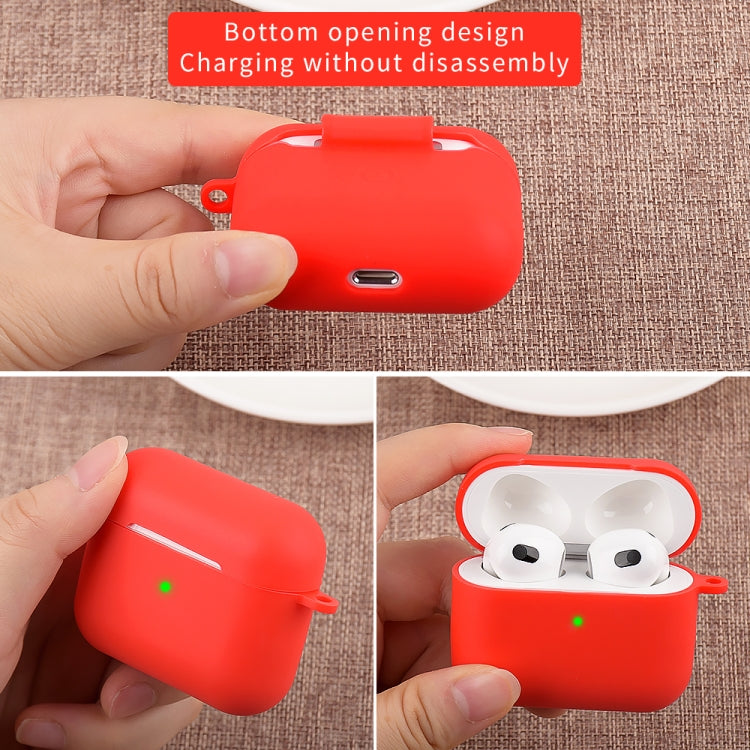 Wireless Earphone Silicone Protective Case with Carabiner, with Carabiner Matcha Green�����������...