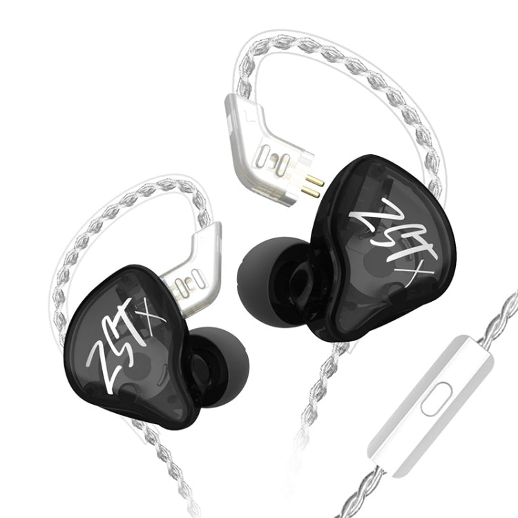 KZ-ZST X Ring Iron Hybrid Driver In-Ear Noise Cancelling Earphone, With Microphone���������������...