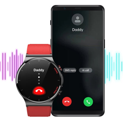 E300 1.32 Inch Screen Leather Watch Strap Smart Health Watch