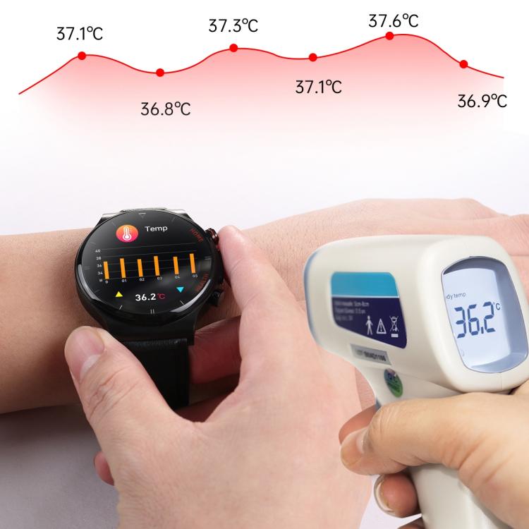 E300 1.32 Inch Screen Leather Watch Strap Smart Health Watch
