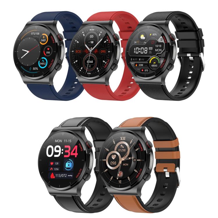 E300 1.32 Inch Screen Leather Watch Strap Smart Health Watch
