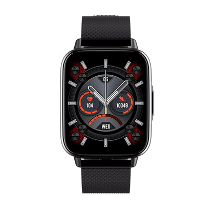 FW02 1.7 Inch Square Screen Silicone Strap Smart Watch