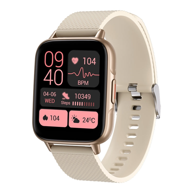 FW02 1.7 Inch Square Screen Silicone Strap Smart Watch