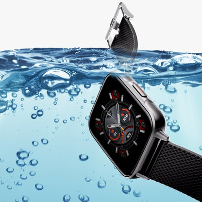 FW02 1.7 Inch Square Screen Silicone Strap Smart Watch