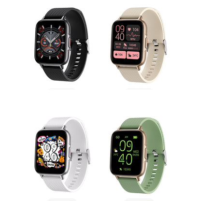 FW02 1.7 Inch Square Screen Silicone Strap Smart Watch