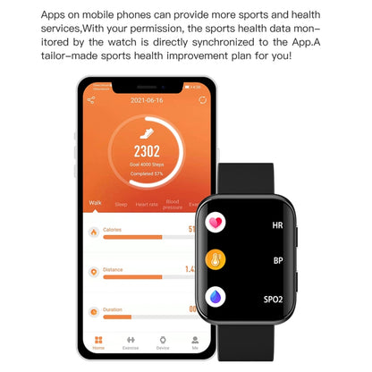 GX08 1.69 Inch Square Screen Smart Watch