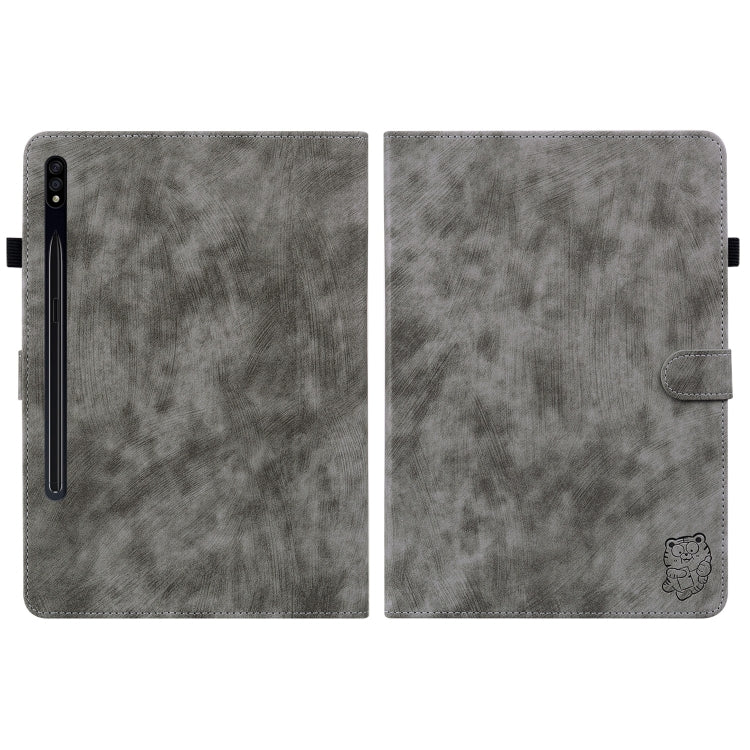 Tiger Pattern Flip Leather Tablet Case