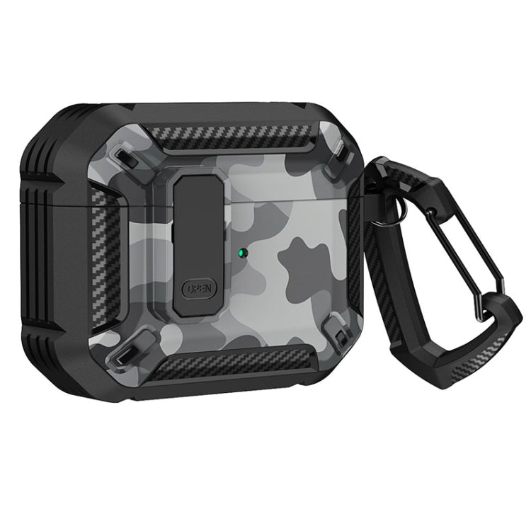 Two-Tone Printed Earphone Case with Switch Lock & Carabiner, For AirPods 1/2, For AirPods Pro����...