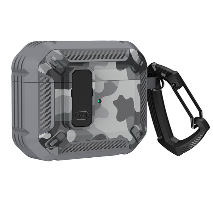 Two-Tone Printed Earphone Case with Switch Lock & Carabiner, For AirPods 1/2, For AirPods Pro����...
